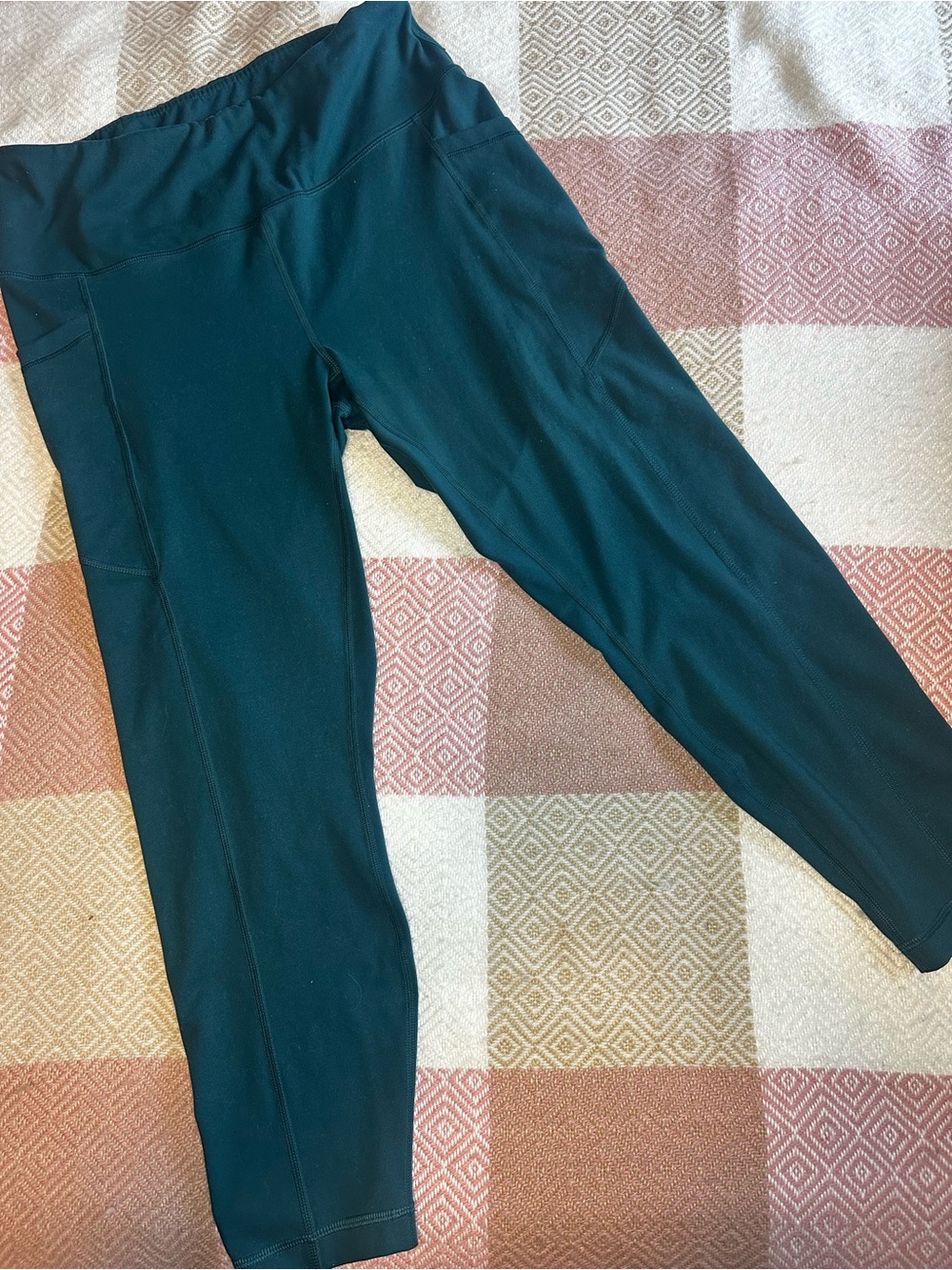 Velocity Deep Teal Performance Leggings